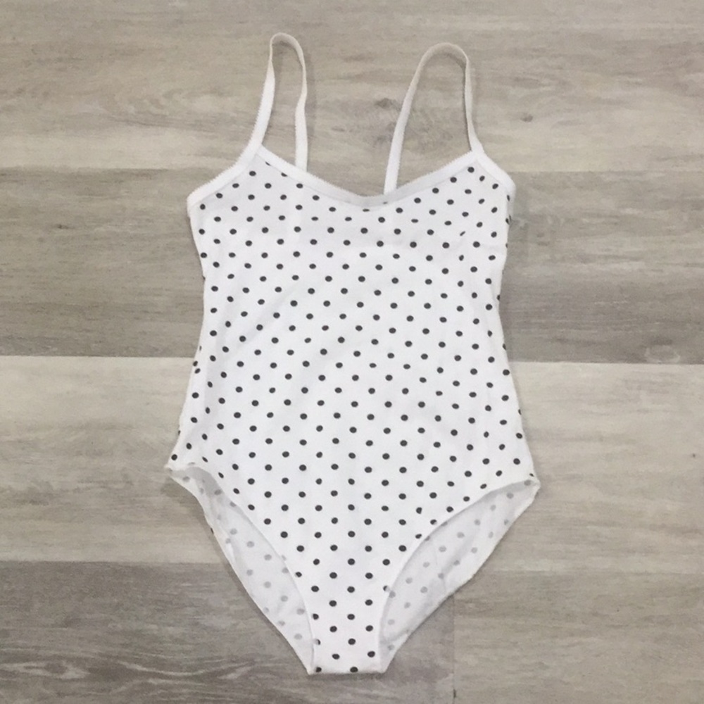 New American Apparel Polka Dots Cotton Bodysuit - Picture 3 of 3